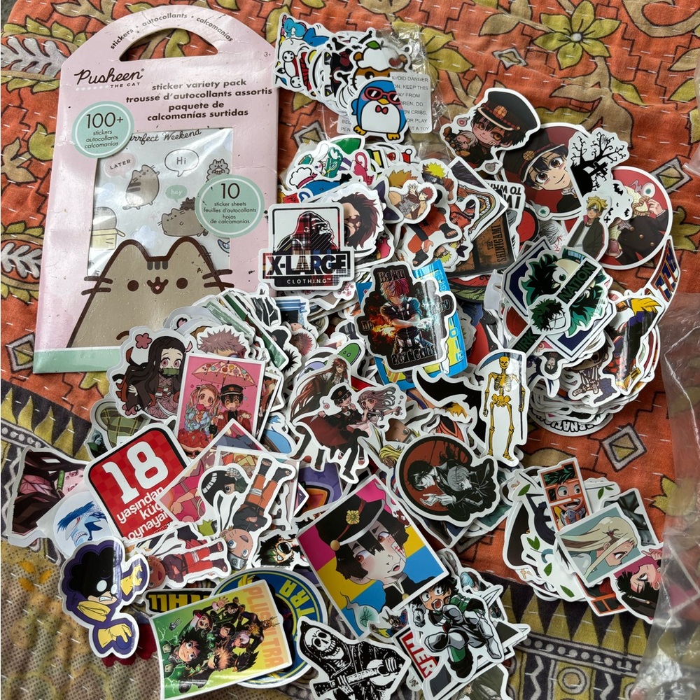 Huge Lot of Anime and Other Stickers